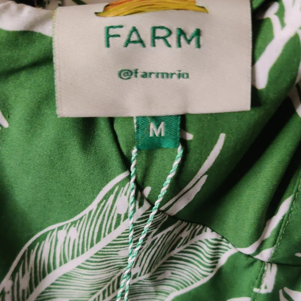 FARM Rio Forest Soul Ruffled Tiered Mix Midi Dress Size Medium Nwt - Picture 8 of 13